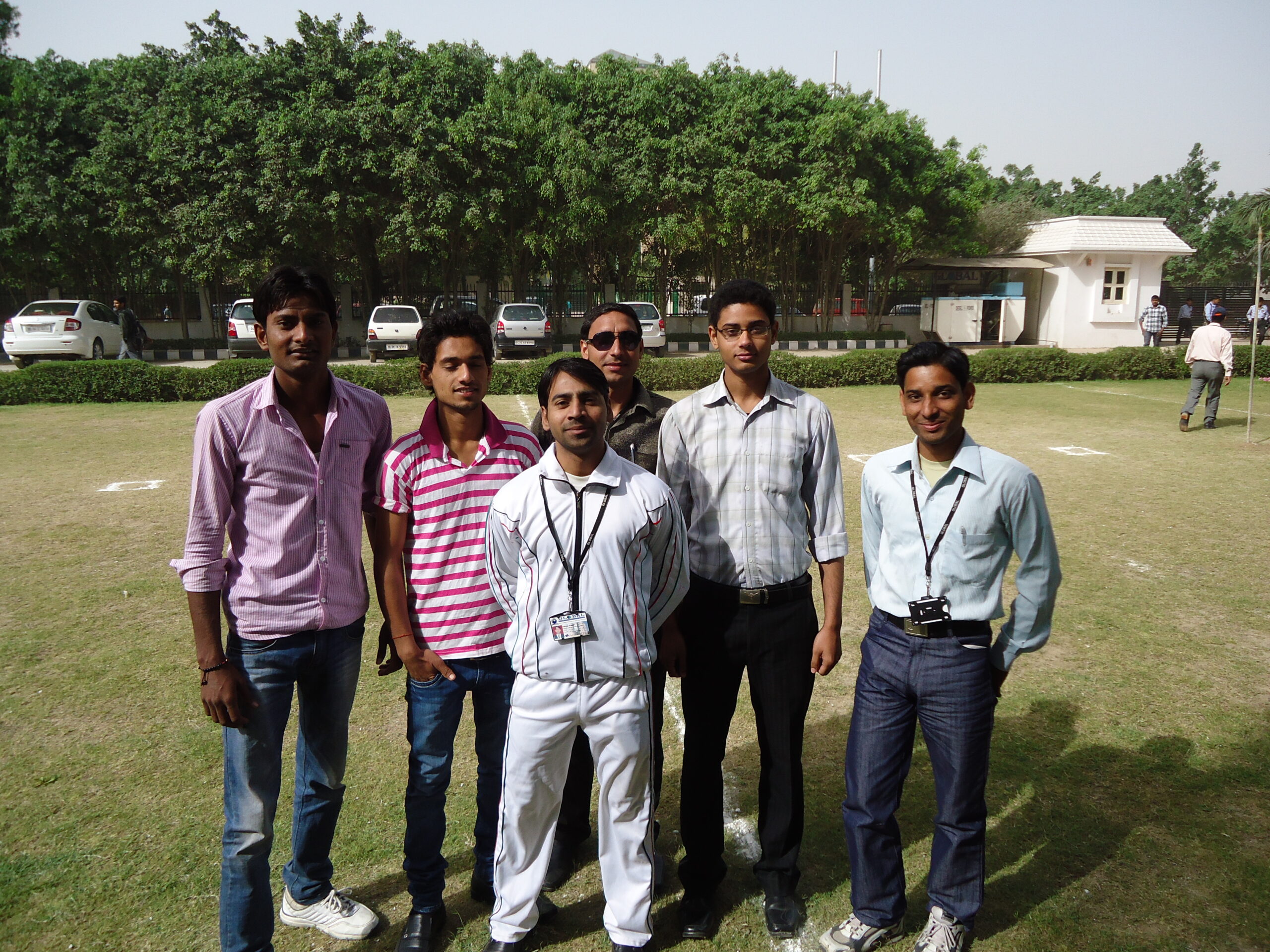 Students playing outdoor sports